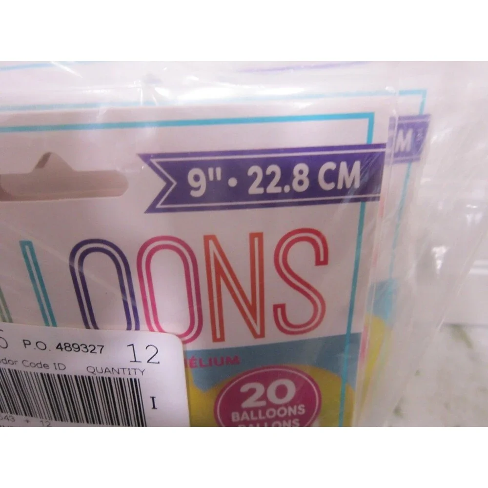 Unique Balloons Lot of 12 Package Sunburst Yellow Total 240 Balloons NEW 9 in